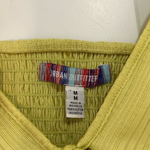 Green Corset Style Crop Top - Picture 3 of 3